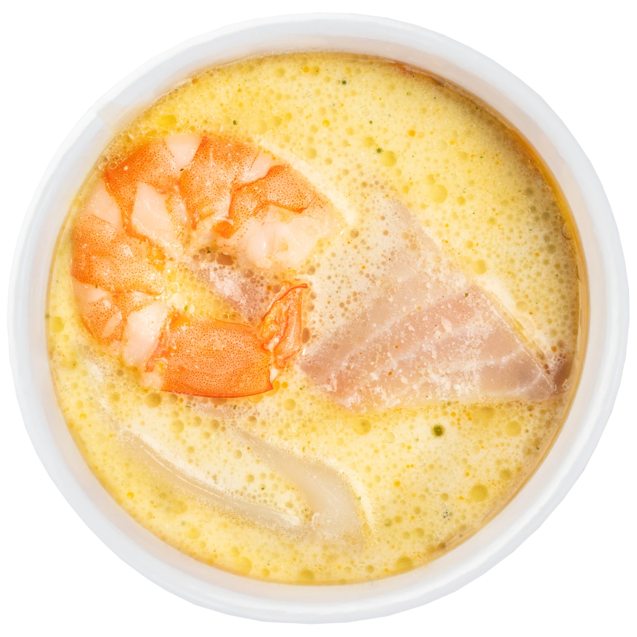 Сливочный суп с морепродуктами