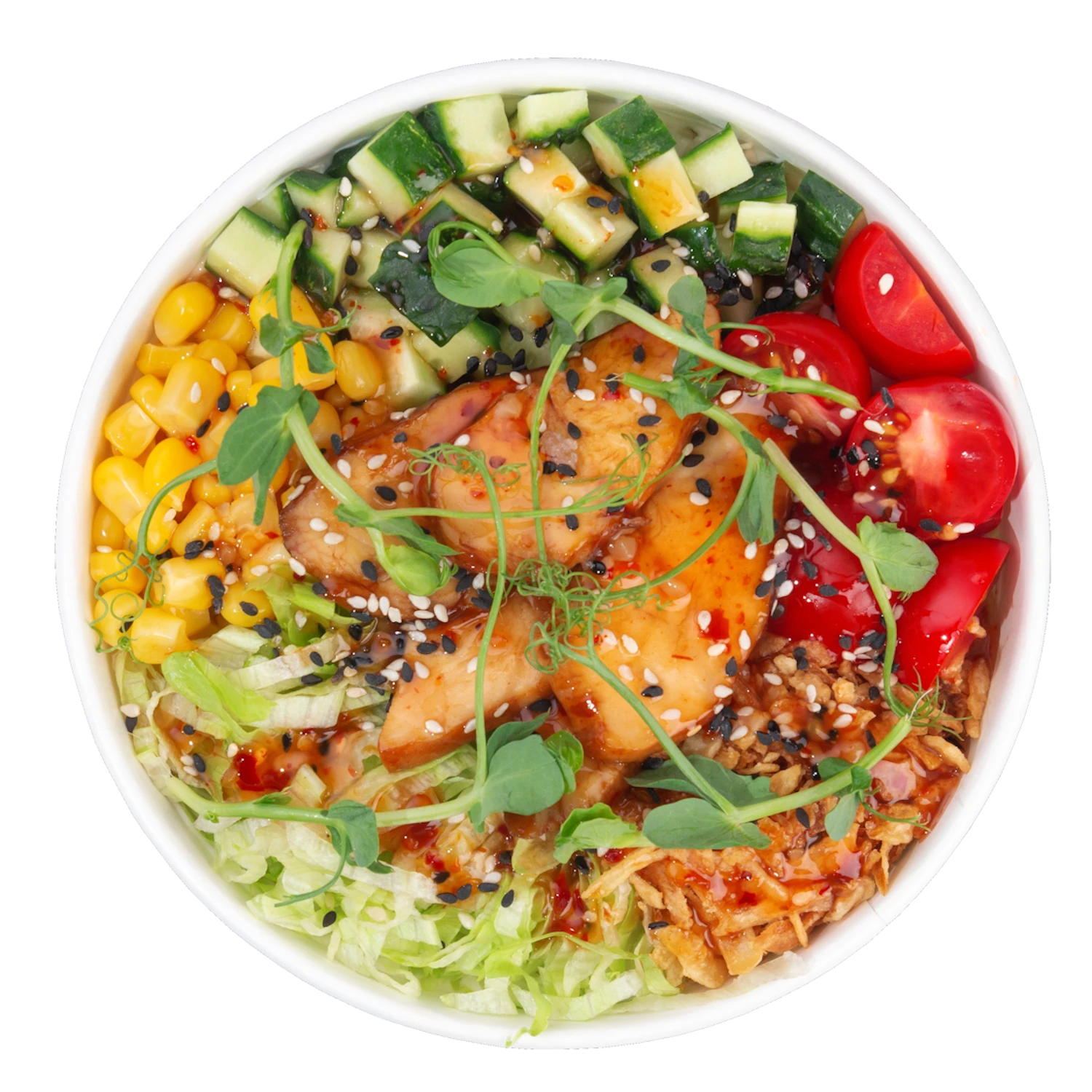 Поке с цыпленком