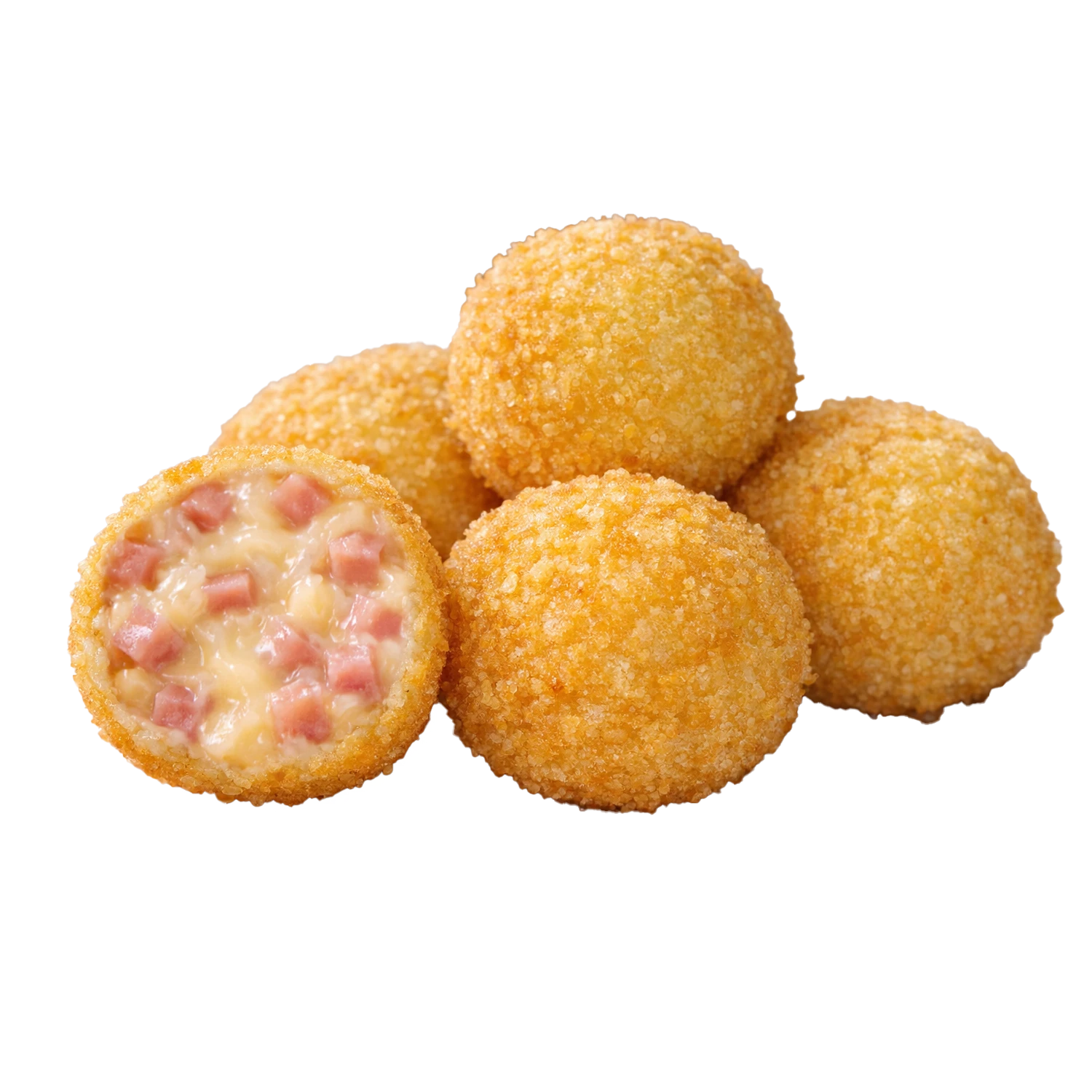 Сырные шарики с ветчиной